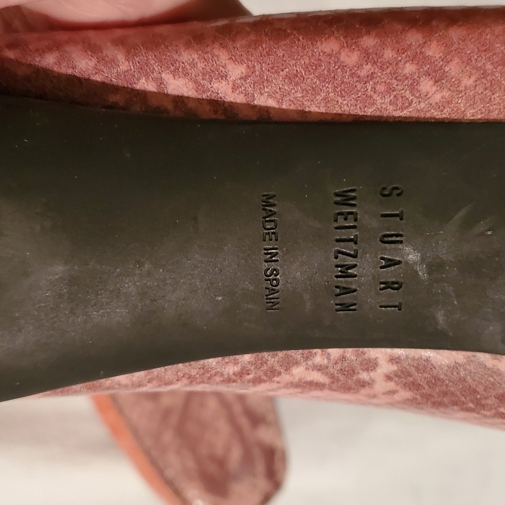 Stuart Weizmann Multicolor Python Embossed‎ Leath… - image 10